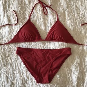 Aerie Red Bikini Set
